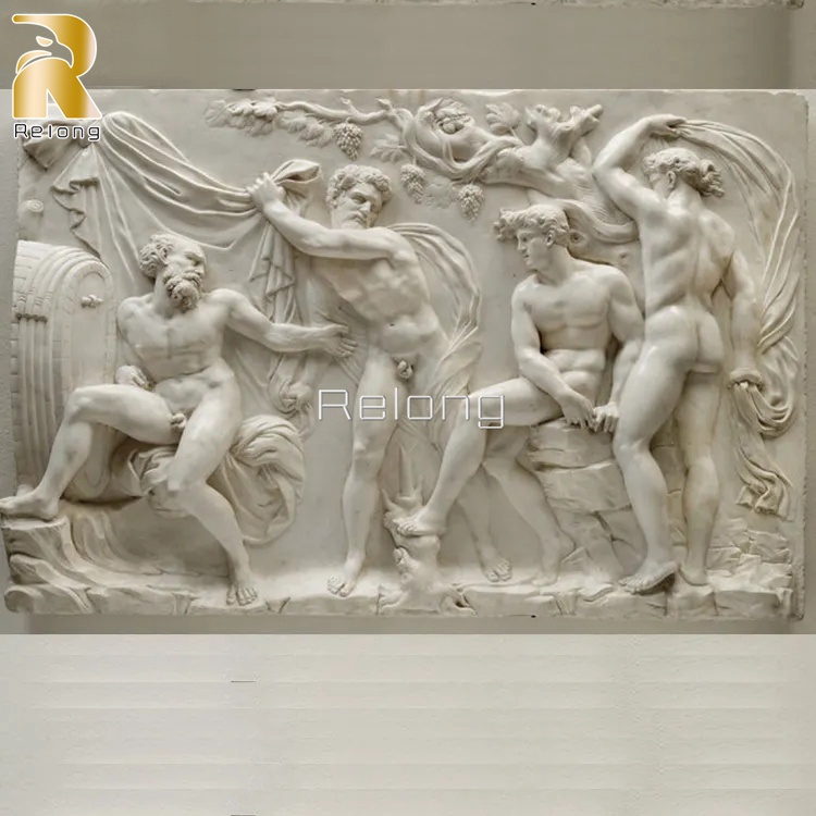 delicate marble relief sculpture-2
