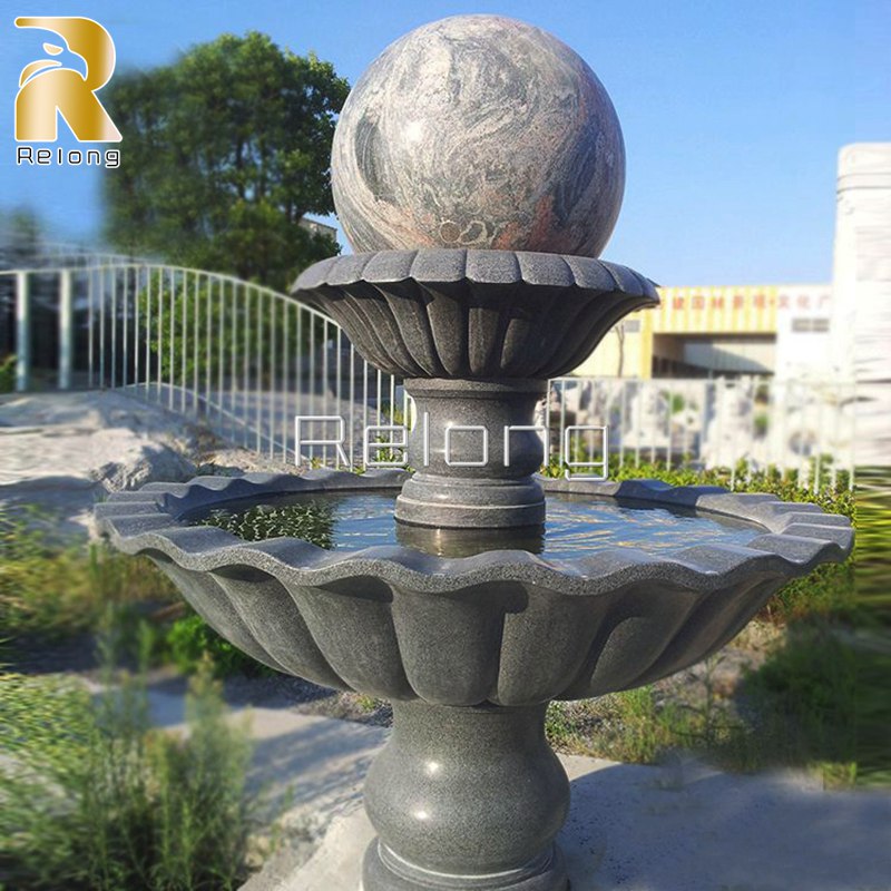 large marble ball fountain-Relong Art Sculpture