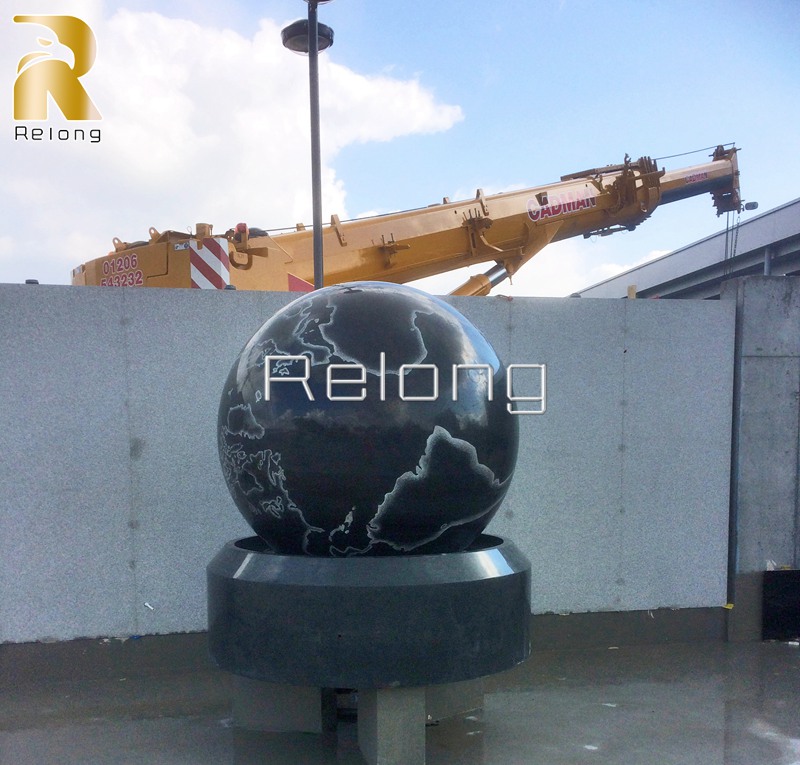 marble ball fountain for public area-Relong Art Sculpture2