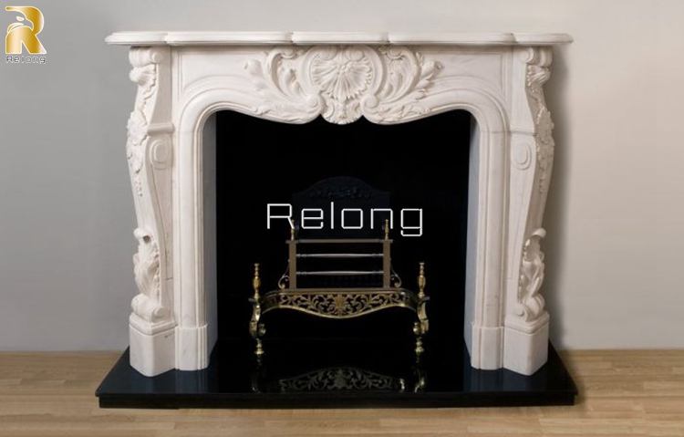 modern style fireplace