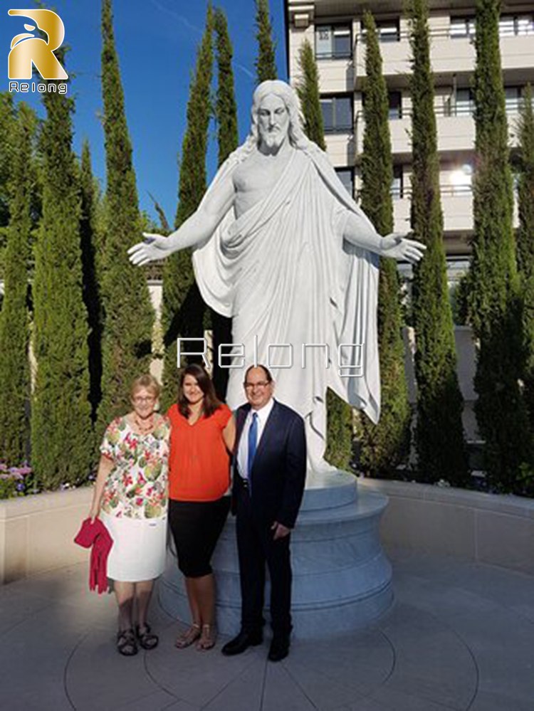 outdoor large marble jesus statue