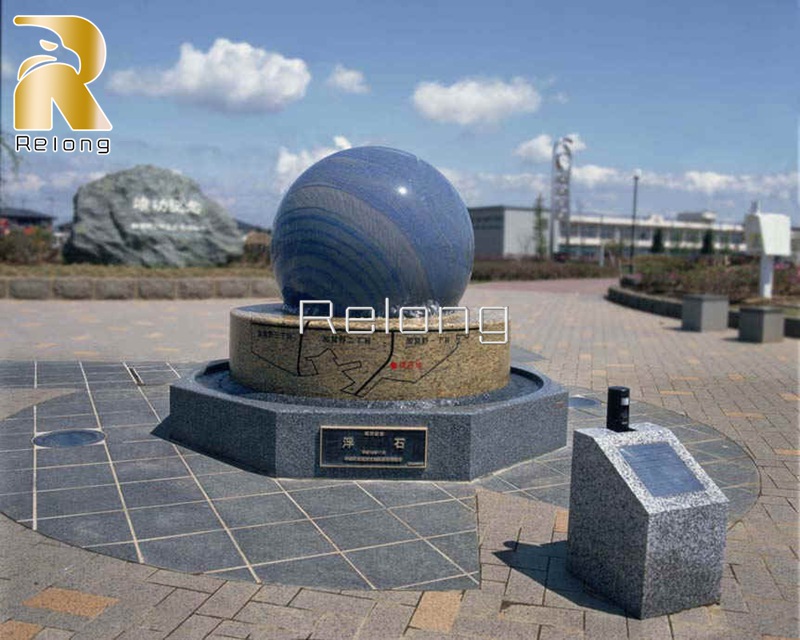 outdoor marble ball fountain-Relong Art Sculpture