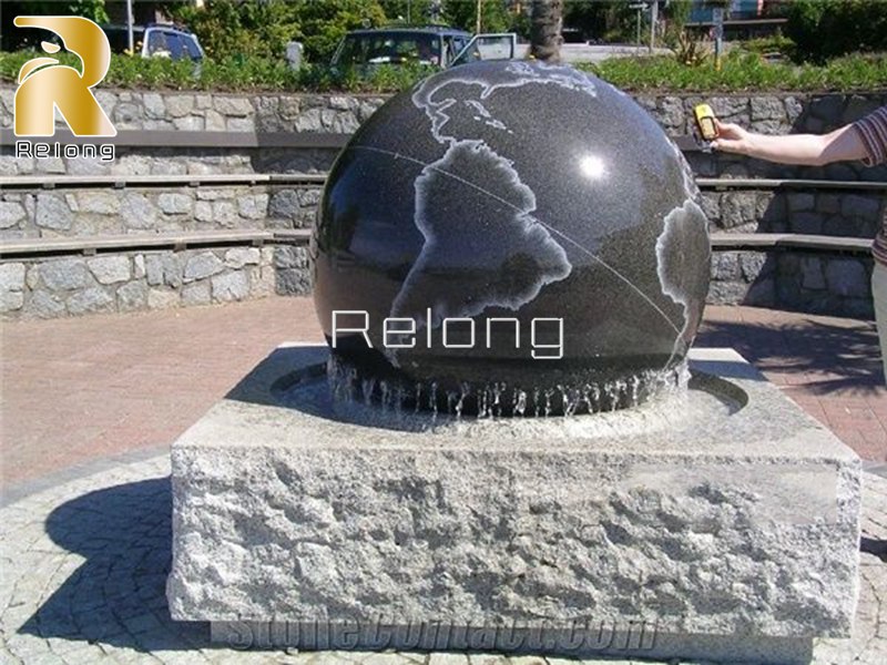 outdoor marble ball fountain-Relong Art Sculpture2