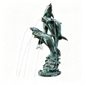 bronze dolphin foutain