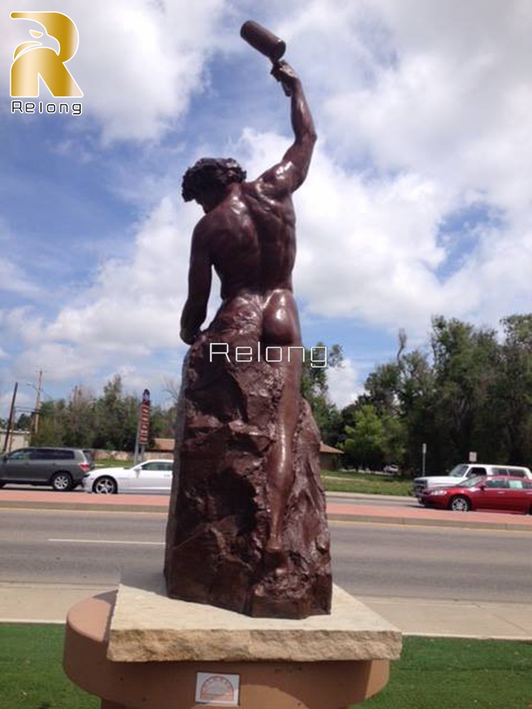 fine casting self made man statue for sale