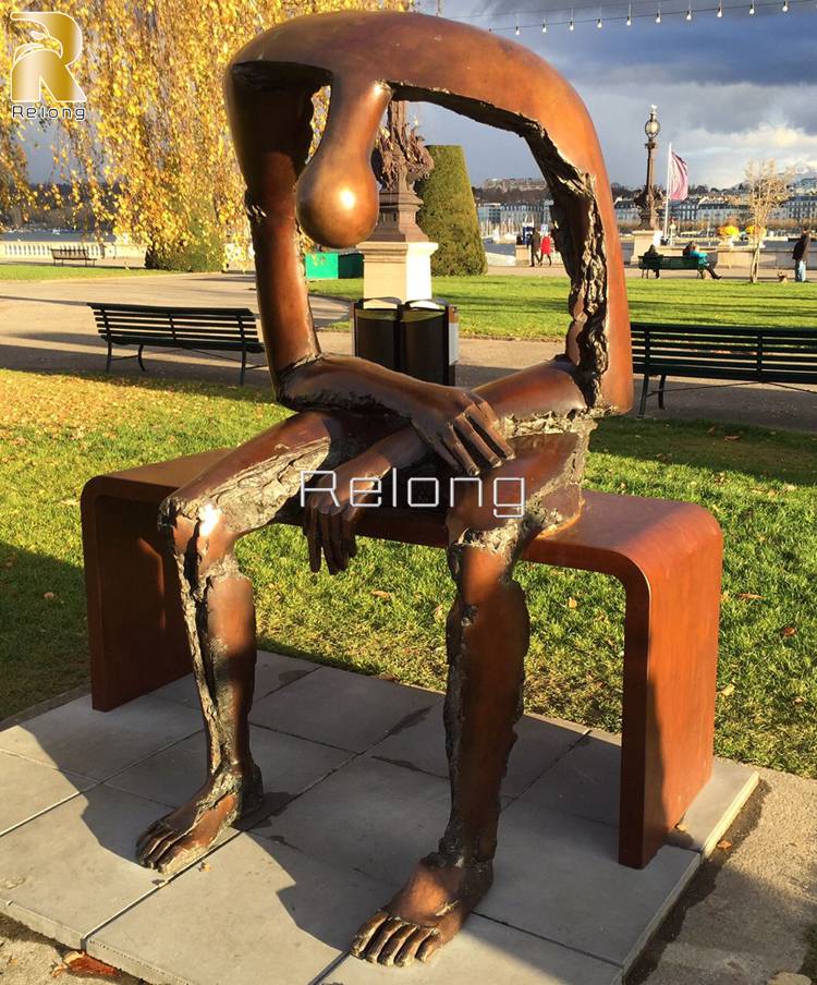 modern bronze abstract sculpture for sale