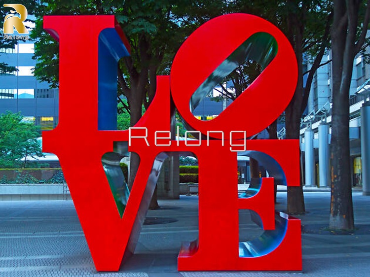 red love sculpture for sale