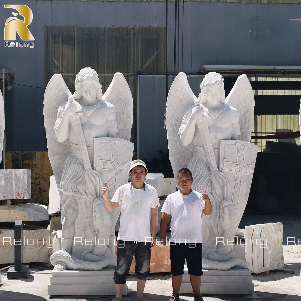 large St. Michael the Archangel sculpture