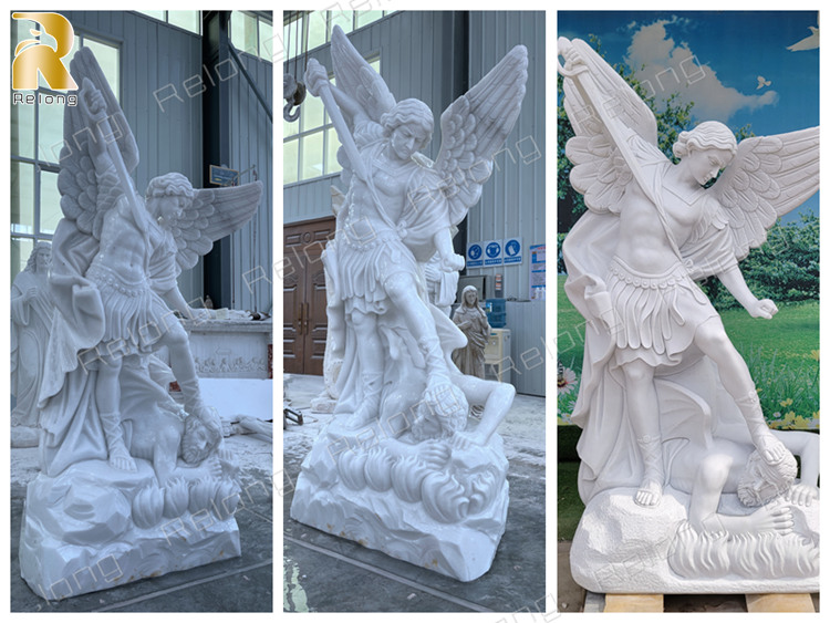 St. Michael statue for garden