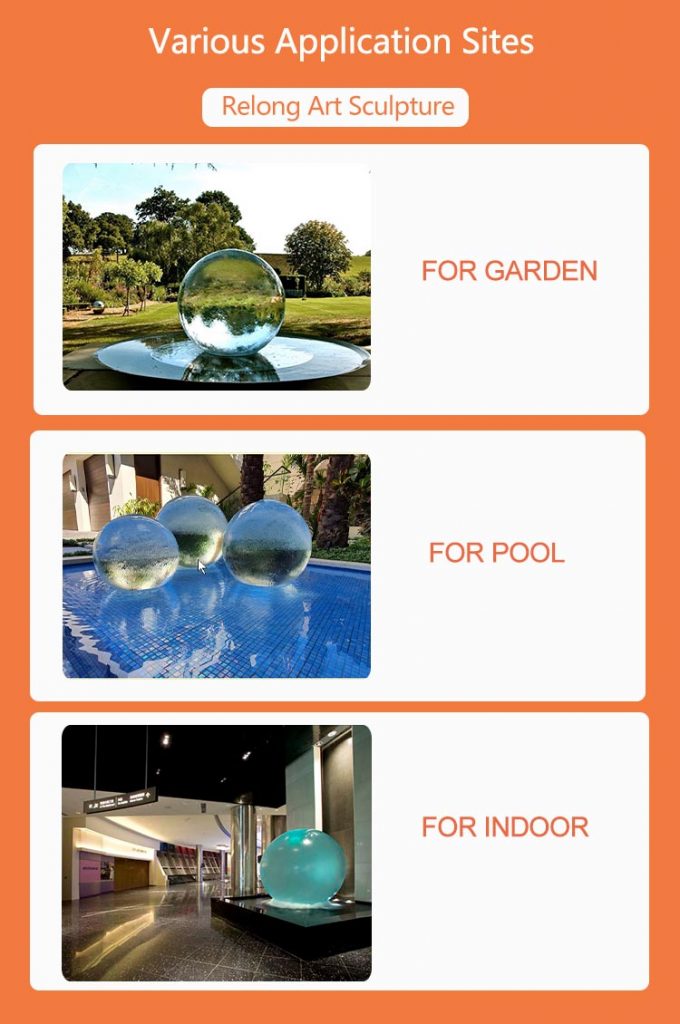 ball feature fountain could be used for many places