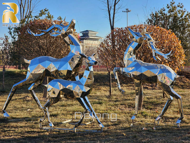 high quality metal deer statue