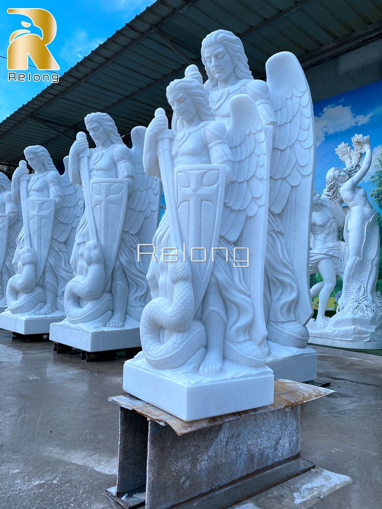 marble St. Michael statue