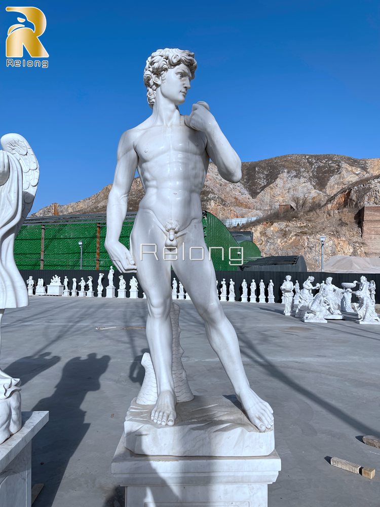 marble david statue