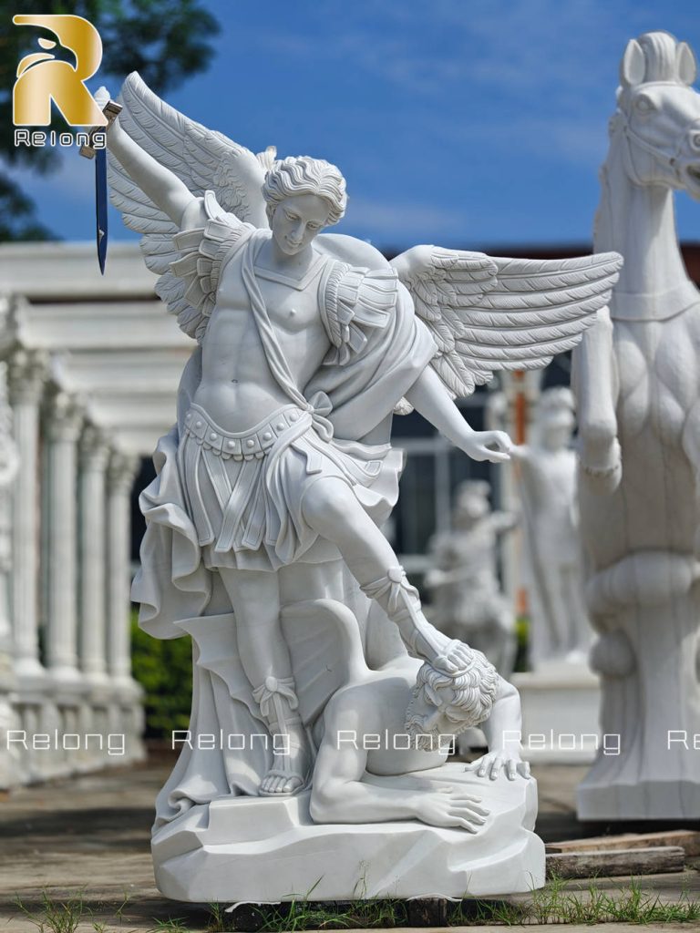 marble st Michael statue