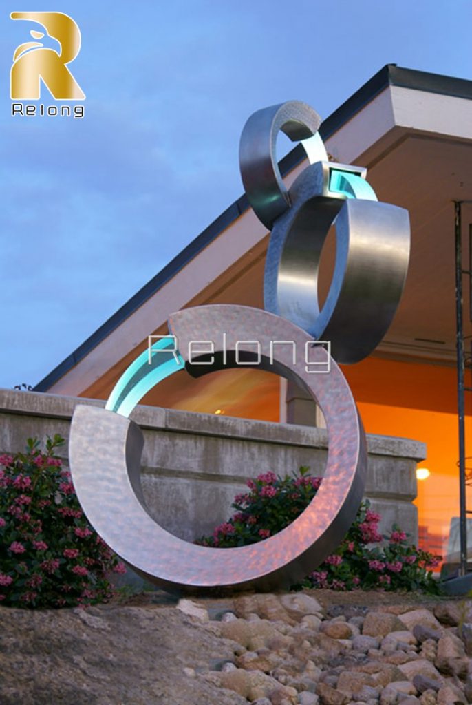 metal water features fountain