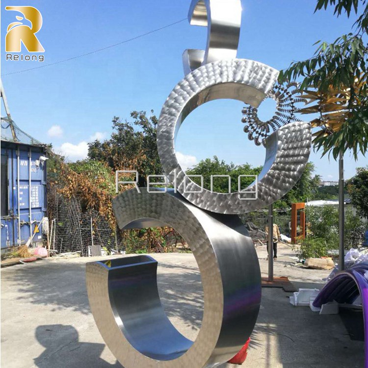stainless steel garden fountain.