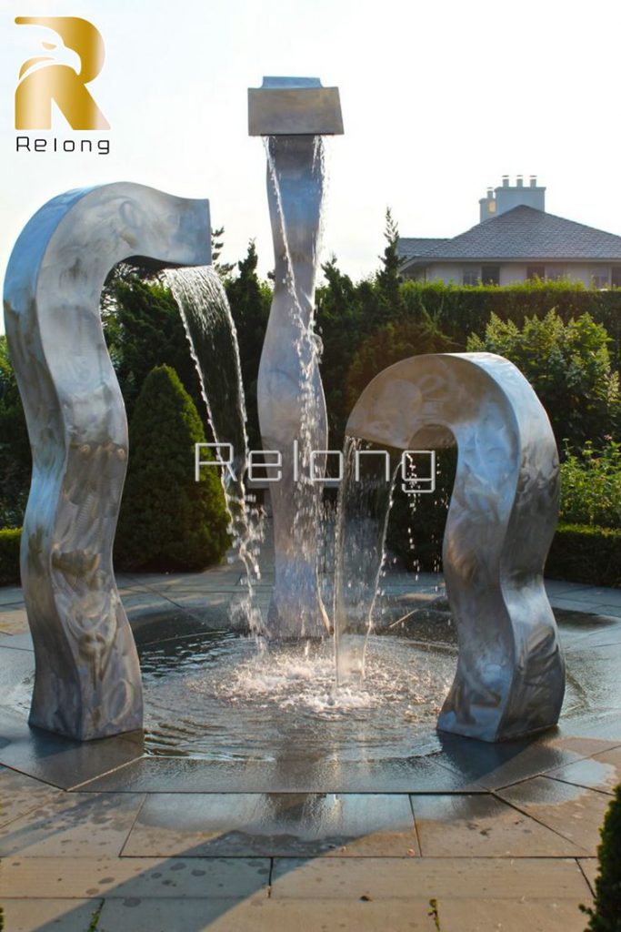 stainless steel water fountain outdoor-1