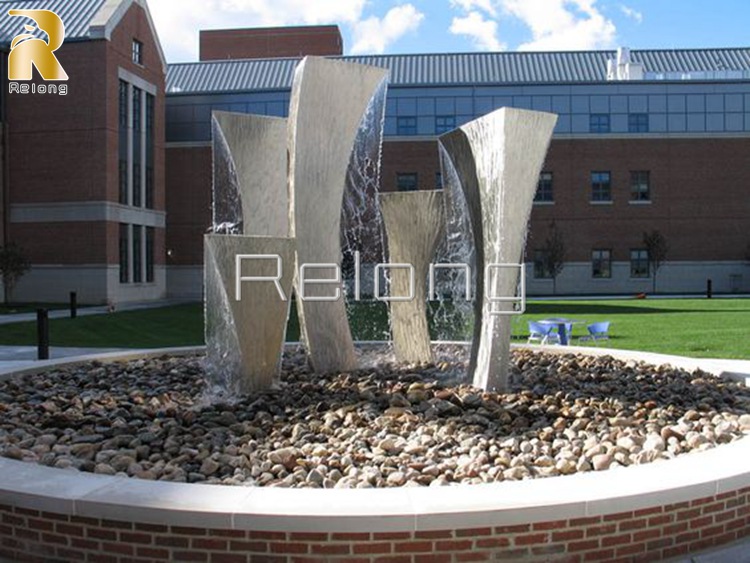 stainless steel water fountain outdoor-3