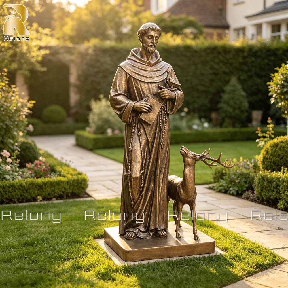 St. Francis of Assisi with Animals Statue