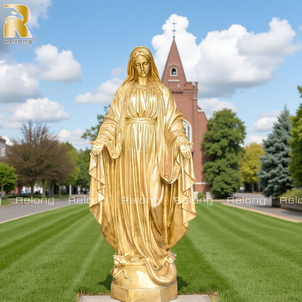 Bronze Blessed Virgin Mary Statue for Church Decor RBRMS-001