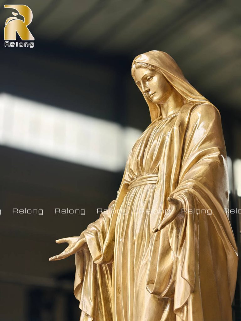 finished Virgin Mary statue
