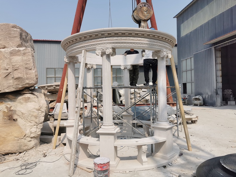 marble gazebo installation test