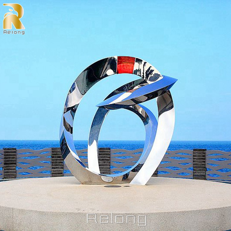 abstract stainless steel sculpture