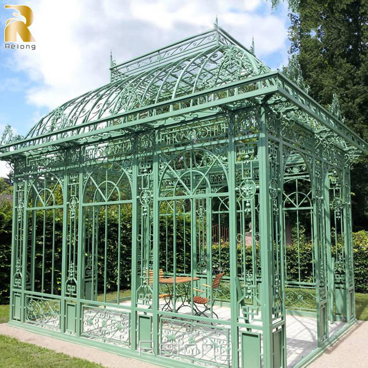large outdoor wrought iron gazebo for garden