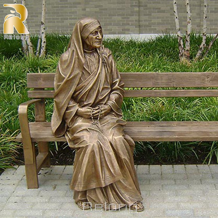 Bronze Cast Mother Teresa Sculpture Relong Art Sculpture