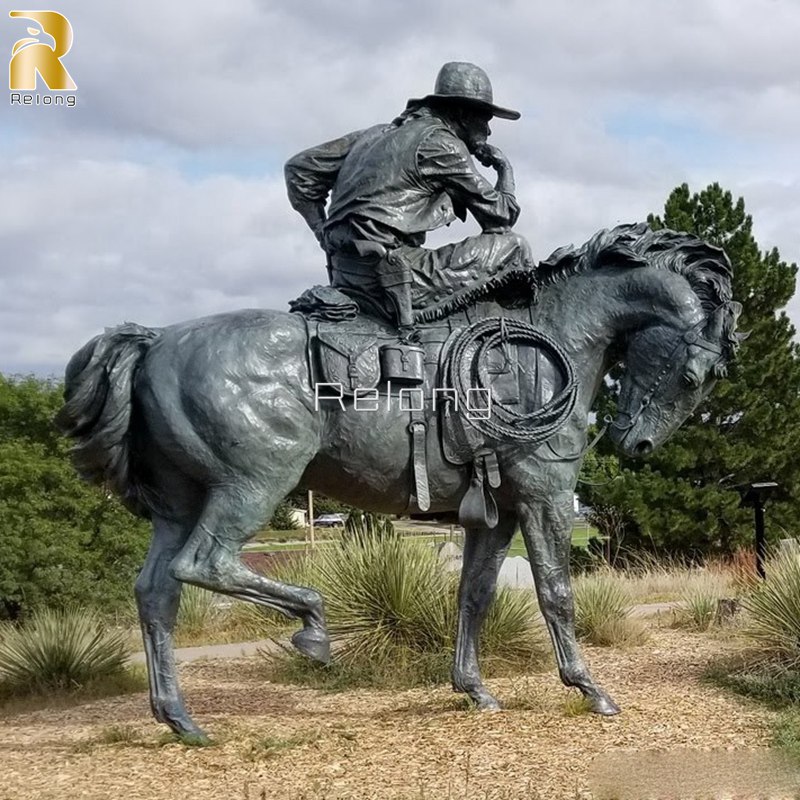 antique Bronze Equestrian Statue
