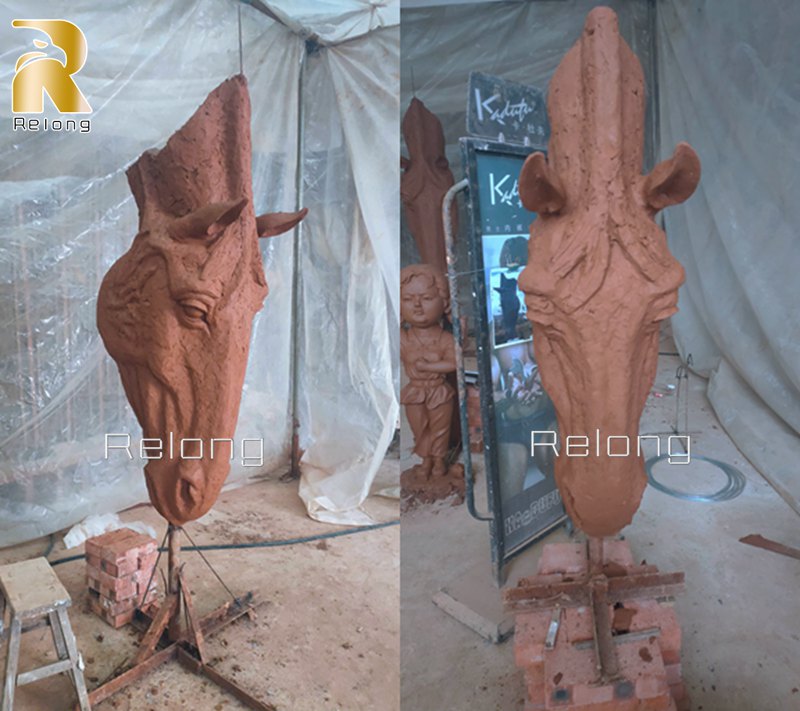 clay model of still water sculpture
