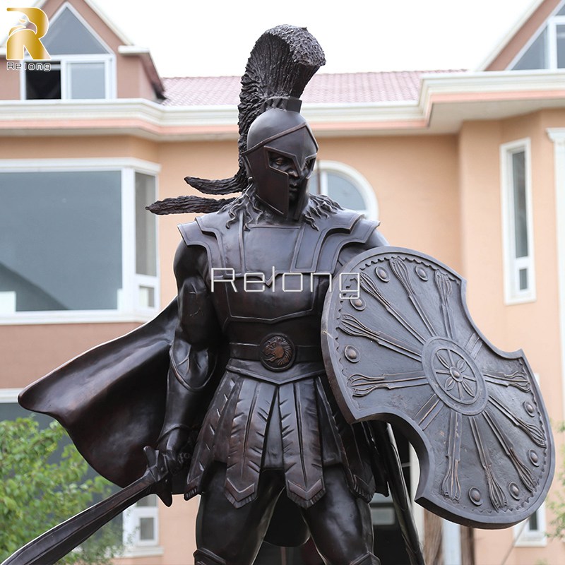 custom bronze warrior statue