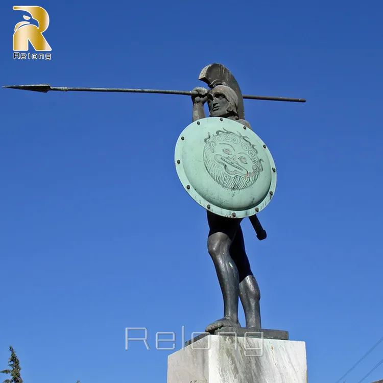 custom life size Spartan statue
