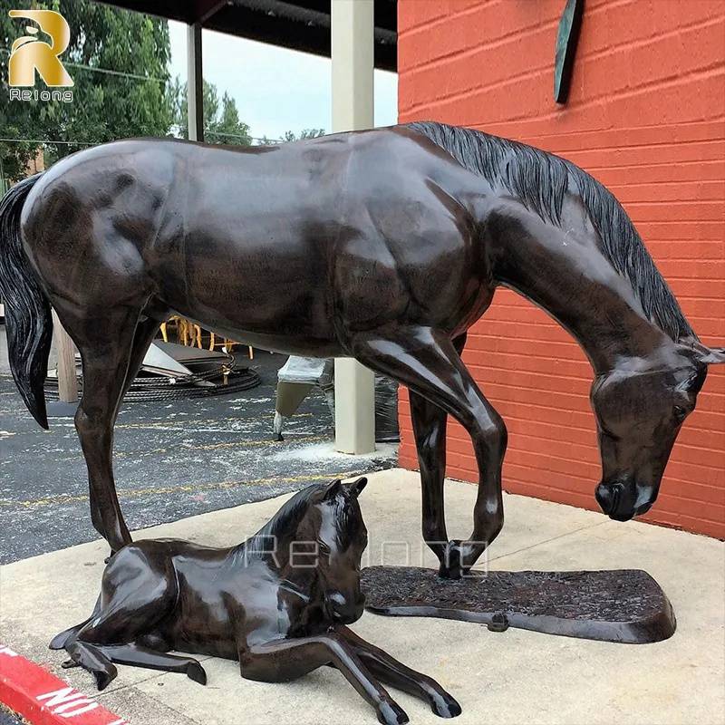 life size Horse and Foal Statue for garden