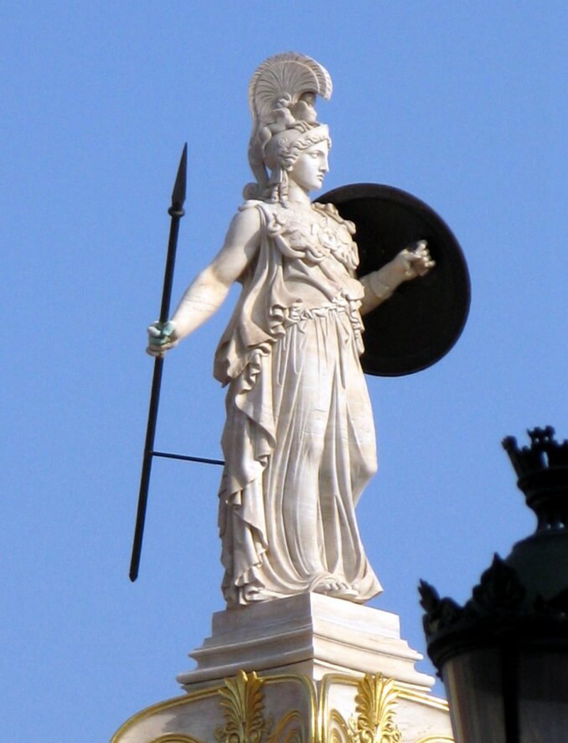 athena marble statue