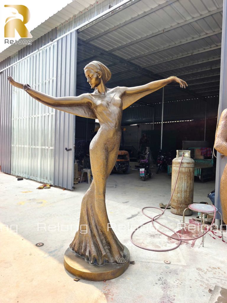 ballerina fountain sculpture