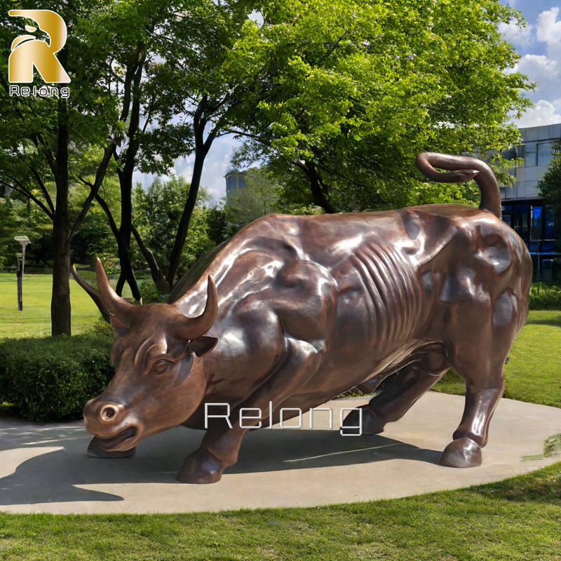 bronze wall street bull statue replica for sale
