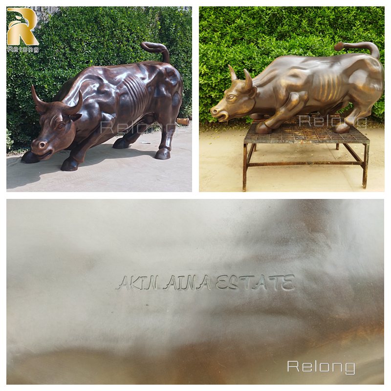 customzied service for the bronze bull sculpture