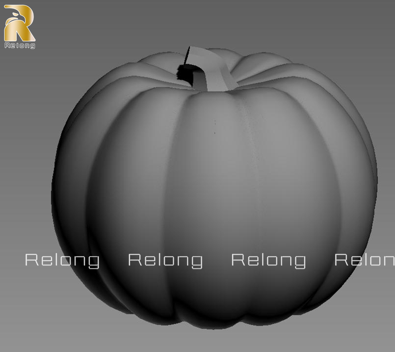 pumpkin statue 3D drawing