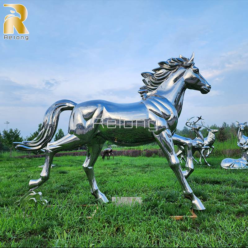 stainless steel horse sculpture for sale