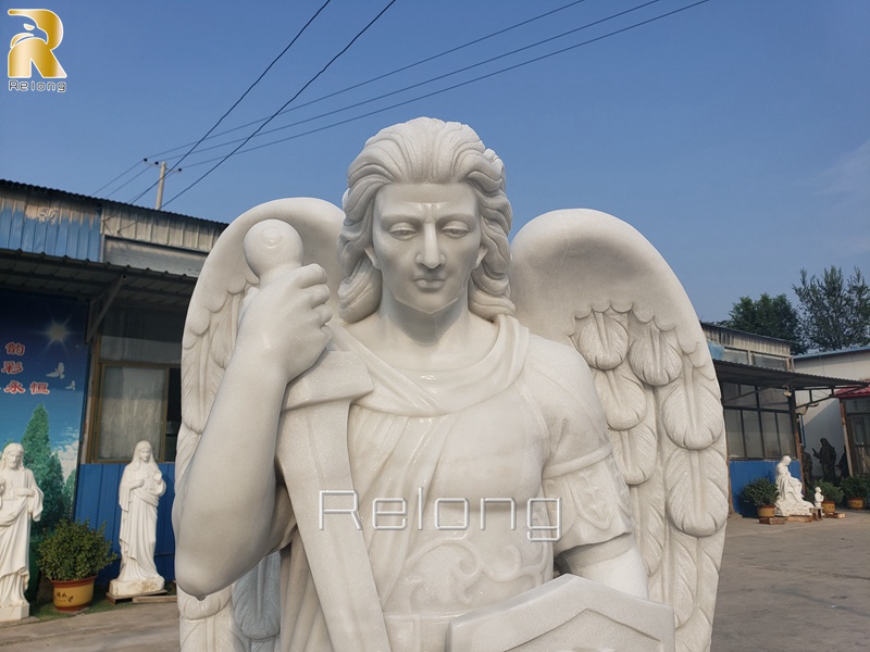 intricate archangel Michael statue