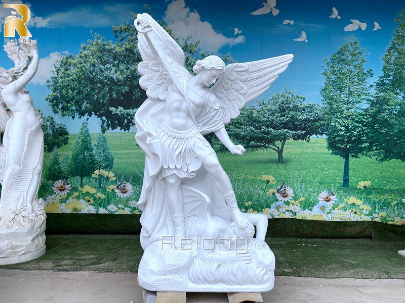 marble St. Michael statue
