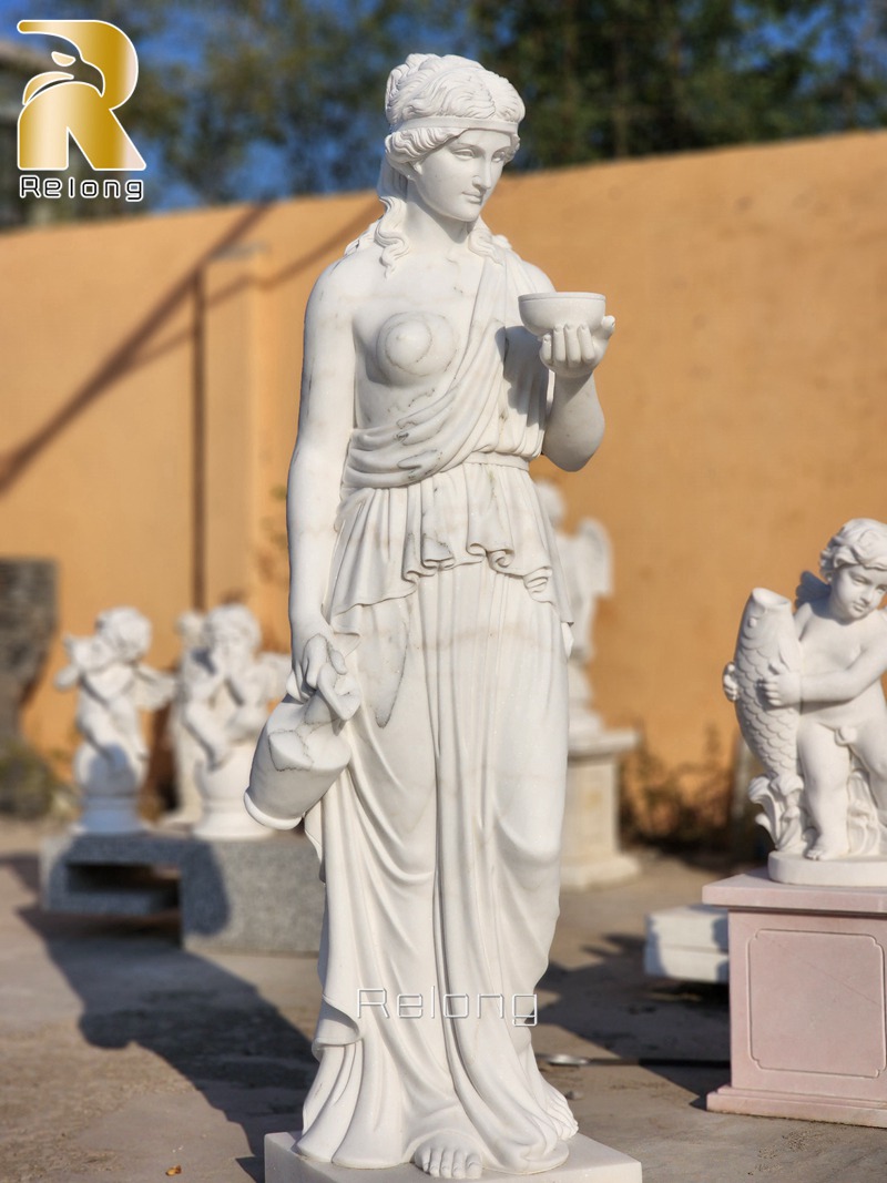 marble carving hebe goddess statue