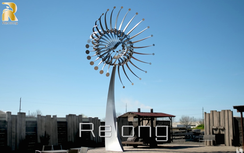 outdoor wind sculptures for public