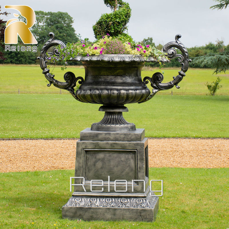 bronze garden planter