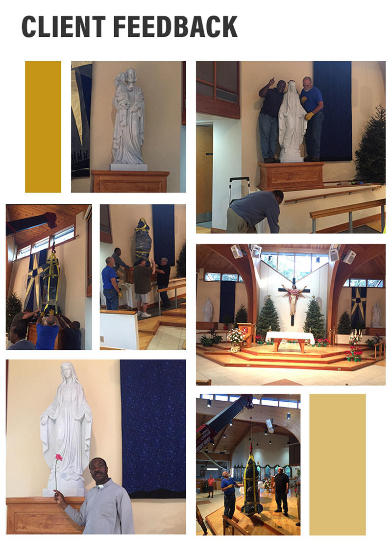 catholic religious statues feedback from clients