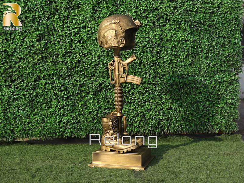 high quality bronze battle cross statue
