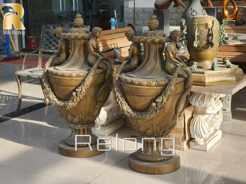 high quality cast bronze planters
