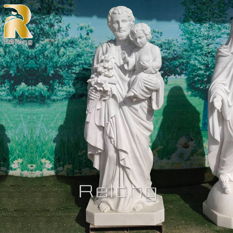 marble St. Joseph statue outdoor
