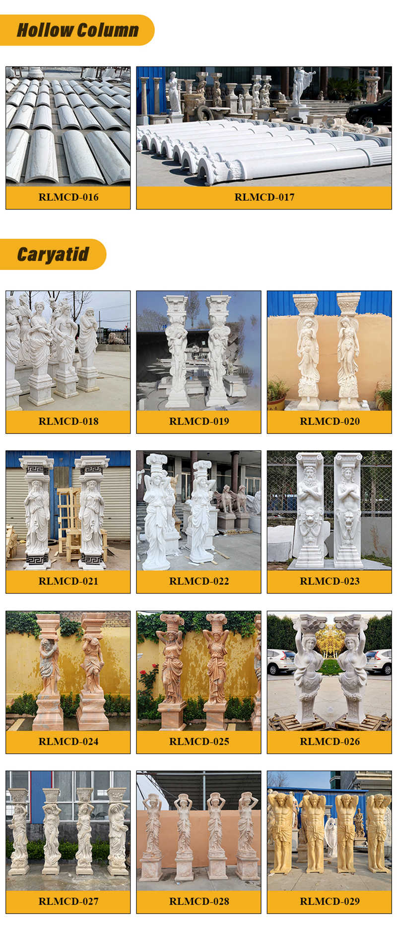 marble columns for sale